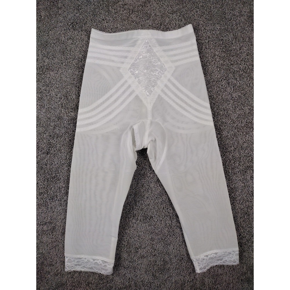 Vintage Rago New York 6269 Shapewear Hi-Waist Shaping Girdle  M 28 White
